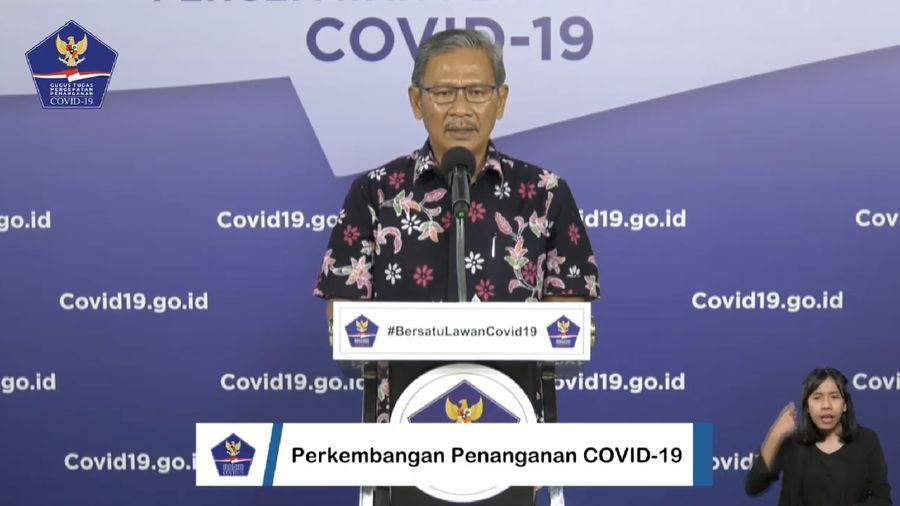 Achmad Yurianto selaku Juru Bicara Pemerintah Covid-19. (Dok: BNPB)
