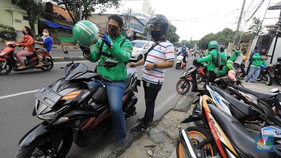 Ojek Online (CNBC Indonesia/Andrean Kristianto)