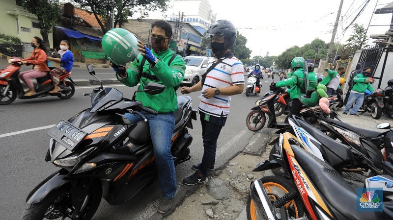 Ojek Online (CNBC Indonesia/Andrean Kristianto)