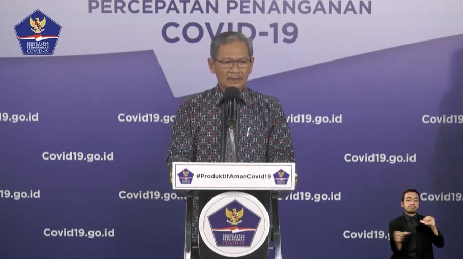 Achmad Yurianto selaku Juru Bicara Pemerintah Covid-19. (Dok: BNPB)