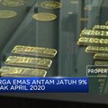Harga Emas Antam Jatuh 9% Sejak April 2020