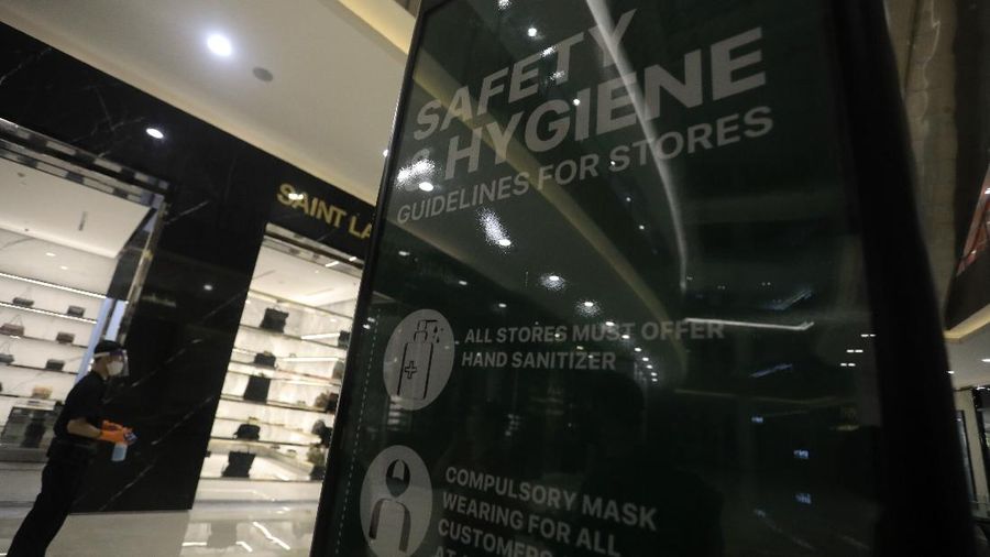 Mall Senayan City Jelang Pembukaan Mall di Jakarta (CNBC Indonesia/Andrean Kristianto)