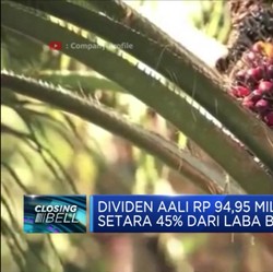 Dividen AALI Rp 94,95 Miliar Setara 45% dari Laba Bersih
