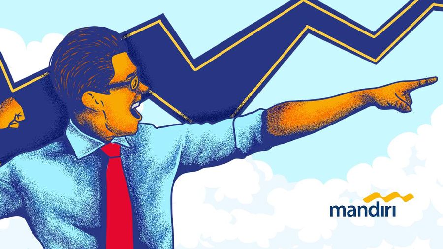 Infografis/bedah kinerja Bank Mandiri kuartal 1/Aristya Rahadian Krisabella