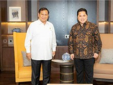 Prabowo Subianto Temui Erick Thohir, Bahas Apa?