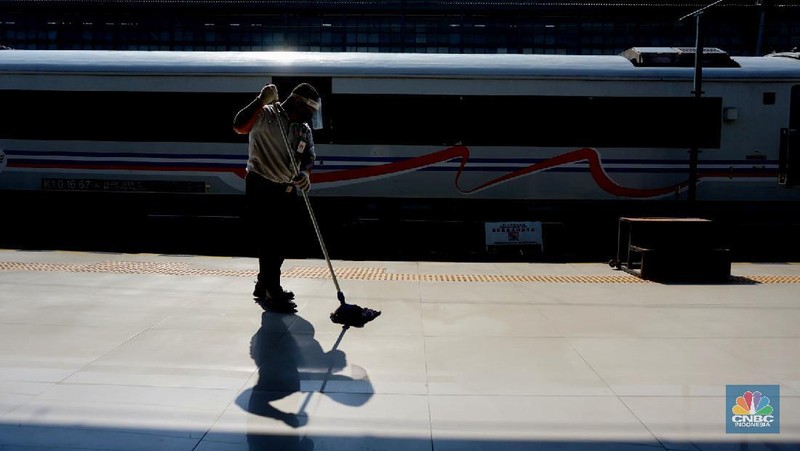 Stasiun Pasar Senen (CNBC Indonesia/Tri Susilo)