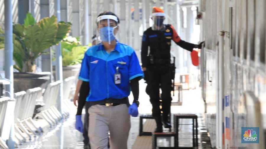 Stasiun Pasar Senen (CNBC Indonesia/Tri Susilo)