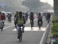 63 KM Jalur Sepeda Anies, Goweser: Cuma Aspal yang Dicat!