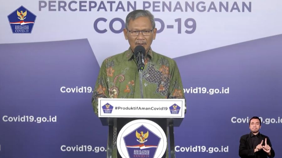 Juru Bicara Pemerintah untuk Covid-19 Achmad Yurianto (Youtube BNPB Indonesia)