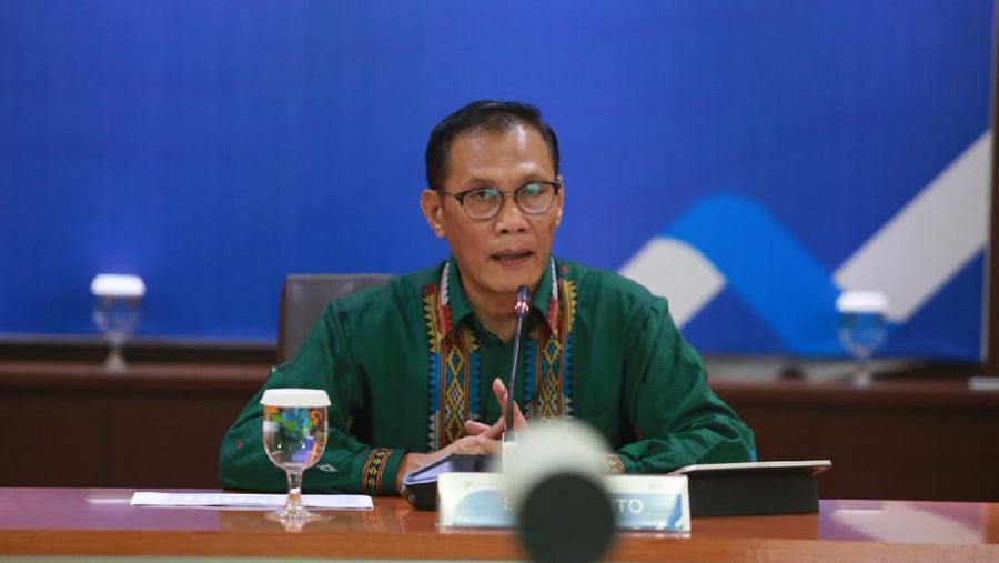 Kepala BPS Kecuk Suhariyanto mengumumkan perkembangan ekspor dan impor Mei 2020 (Dok. BPS)