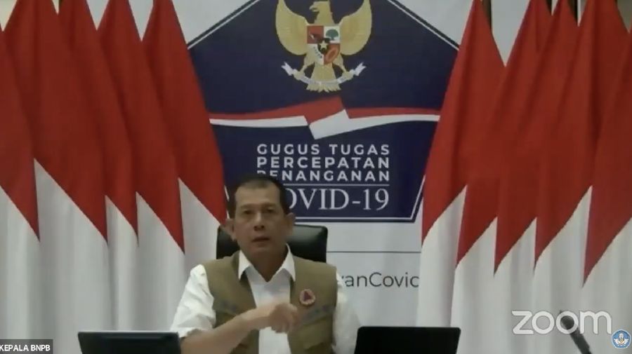 Kepala Gugus Tugas Percepatan Penanganan Covid Doni Monardo   (Tangkapan Layar Youtube KEMENDIKBUD RI)