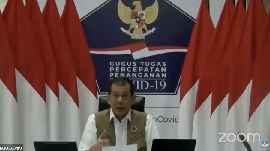 Kepala Gugus Tugas Percepatan Penanganan Covid Doni Monardo (Tangkapan Layar Youtube KEMENDIKBUD RI)