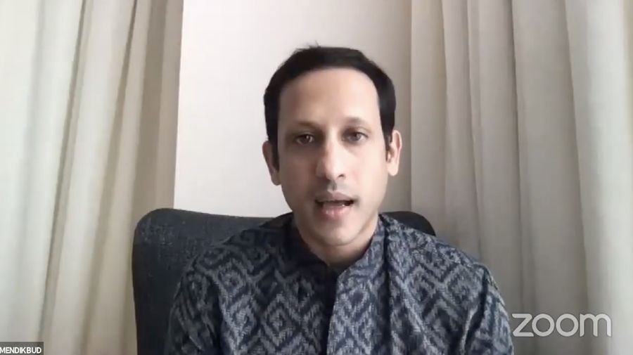 Menteri Pendidikan dan Kebudayaan Nadiem Makarim (Tangkapan Layar Youtube KEMENDIKBUD RI)