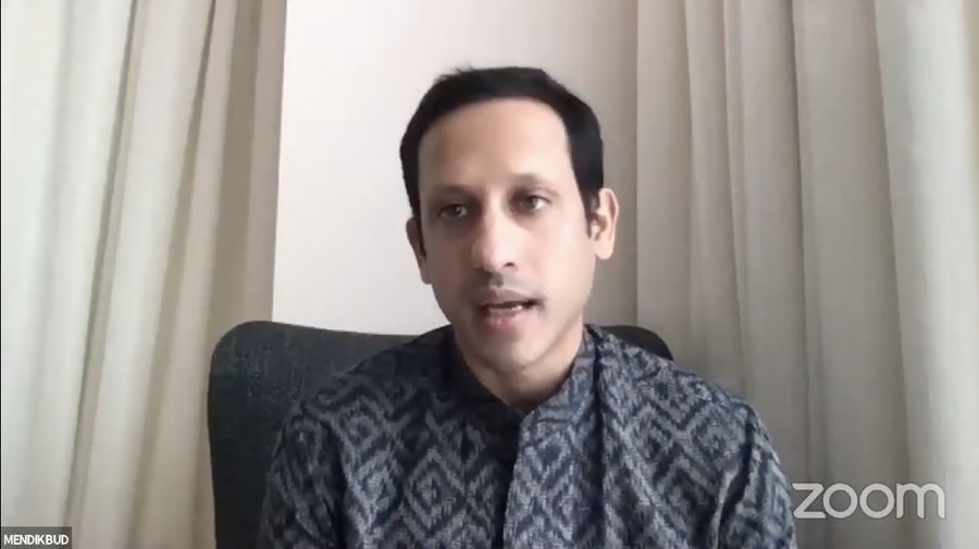 Menteri Pendidikan dan Kebudayaan Nadiem Makarim (Tangkapan Layar Youtube KEMENDIKBUD RI)