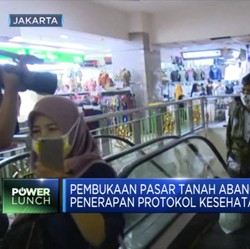 Normal Baru, Pasar Tanah Abang Kembali Dibuka