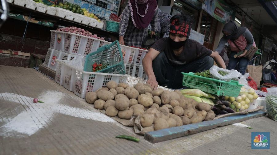 Pasar Perumnas Klender, Jakarta Timur (²©²ÊÍøÕ¾/ Muhammad Sabki)