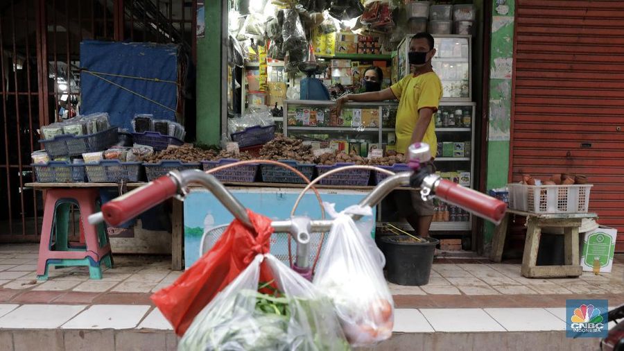 Pasar Perumnas Klender, Jakarta Timur (CNBC Indonesia/ Muhammad Sabki)