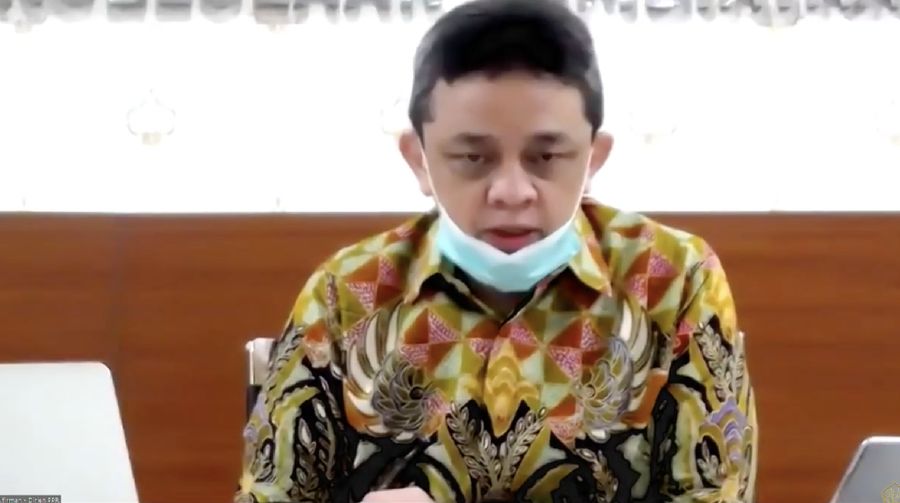 Direktur Jenderal Pengelolaan Pembiayaan dan Risiko, Luky Alfirman (Tangkapan Layar Youtube Kemenkeu RI)