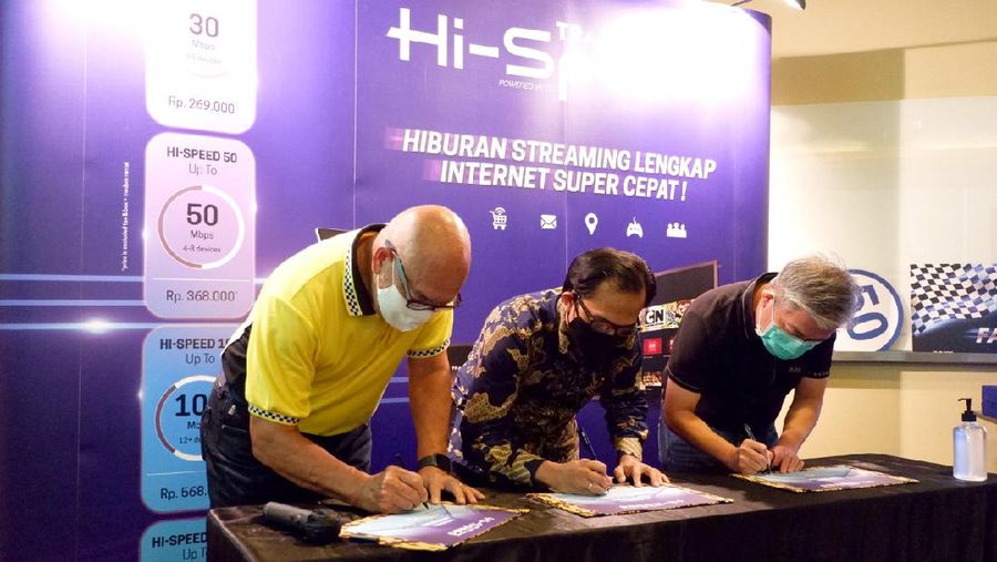 Launching Transvision Internet Hi-Speed dan paket minipack GALAXY (Dok. Transvision)