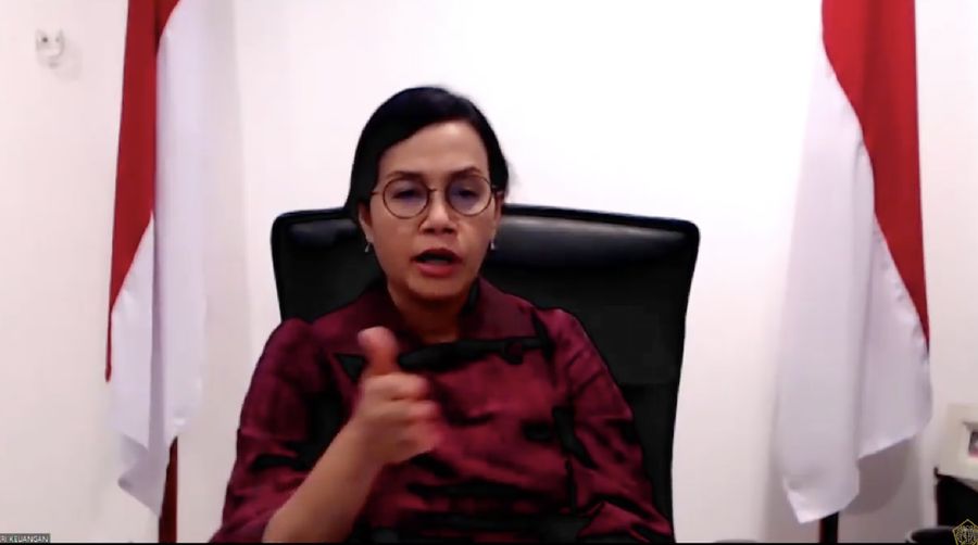 Menteri Keuangan Sri Mulyani memberikan keterangan pers mengenai APBN KiTa (Tangkapan Layar Youtube Kemenkeu RI)