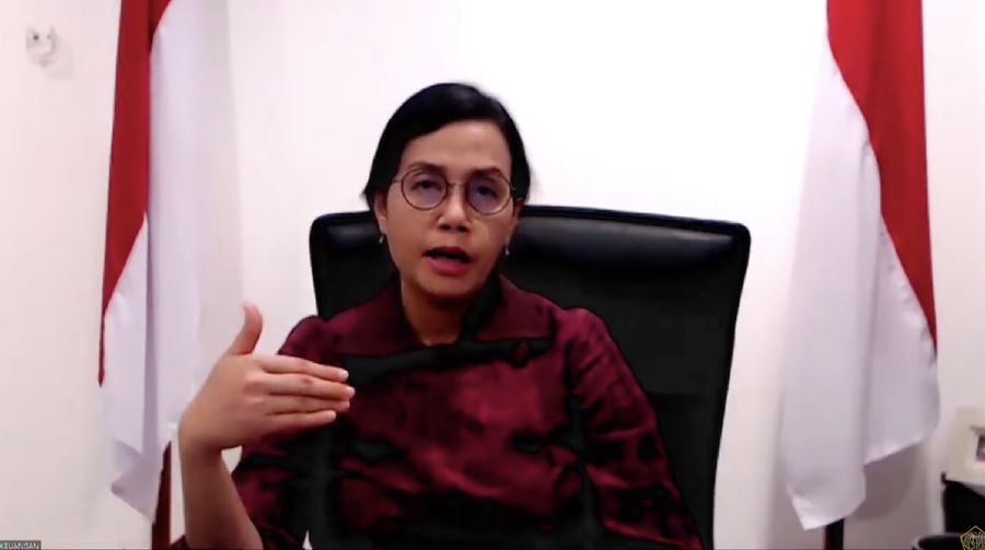 Menteri Keuangan Sri Mulyani memberikan keterangan pers mengenai APBN KiTa (Tangkapan Layar Youtube Kemenkeu RI)
