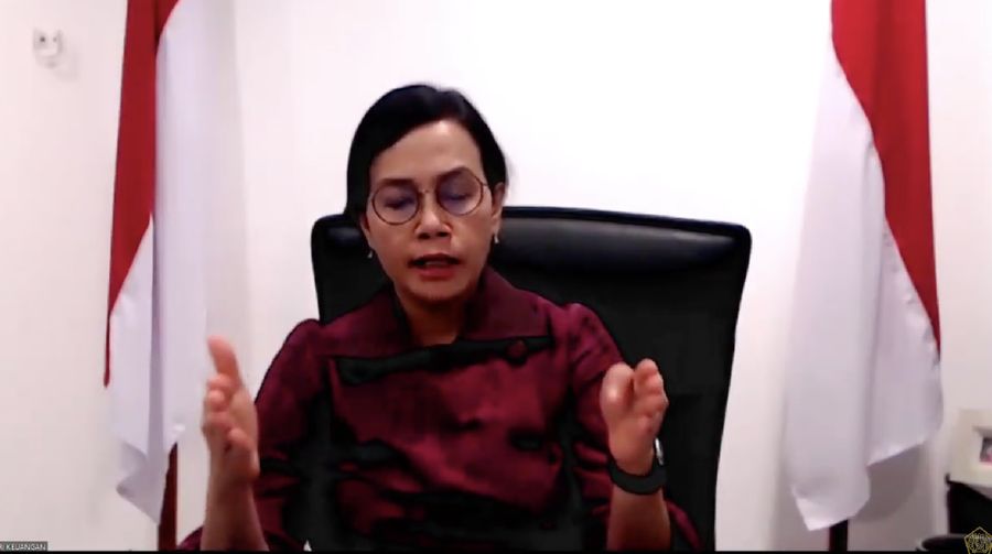 Menteri Keuangan Sri Mulyani memberikan keterangan pers mengenai APBN KiTa (Tangkapan Layar Youtube Kemenkeu RI)