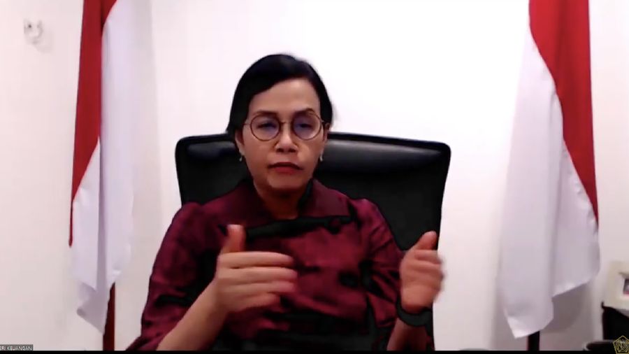 Menteri Keuangan Sri Mulyani memberikan keterangan pers mengenai APBN KiTa (Tangkapan Layar Youtube Kemenkeu RI)