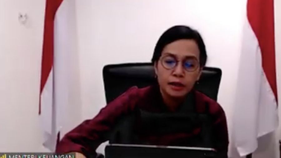 Menteri Keuangan Sri Mulyani memberikan keterangan pers mengenai APBN KiTa (Tangkapan Layar Youtube Kemenkeu RI)