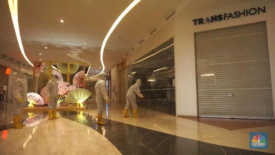 Persiapan transisi new normal Trans Studio Mall Cibubur (CNBC Indonesia/ Tri Susilo)