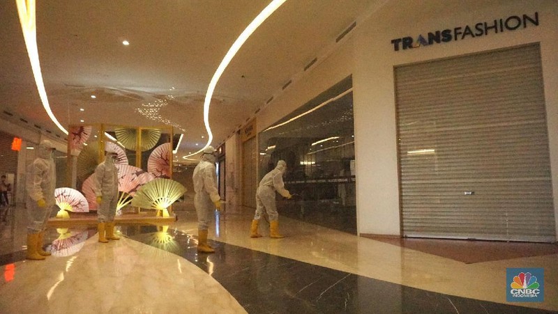 Persiapan transisi new normal Trans Studio Mall Cibubur (CNBC Indonesia/ Tri Susilo)