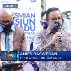 Anies Baswedan Targetkan 5 Stasiun Lagi Jadi Moda Terpadu
