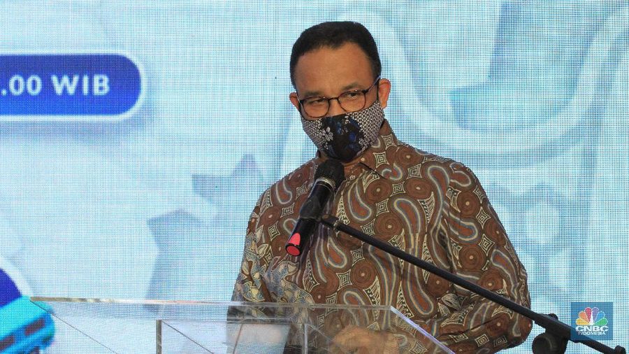 Gubernur DKI Jakarta Anies Baswedan. (CNBC Indonesia/ Tri Susilo)