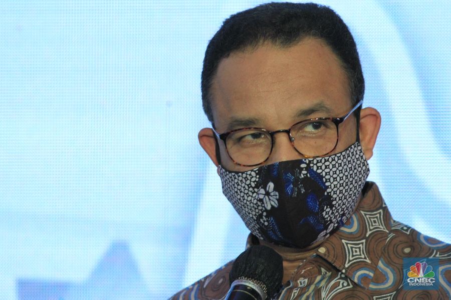 Gubernur DKI Jakarta Anies Baswedan. (CNBC Indonesia/ Tri Susilo)