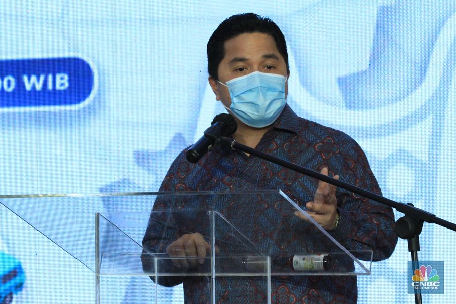 Menteri BUMN Erick Thohir (CNBC Indonesia/ Tri Susilo)