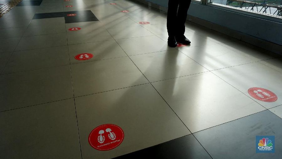 Stasiun terpadu di Stasiun Tanah Abang, Rabu (17/6/2020). (CNBC Indonesia/ Tri Susilo)