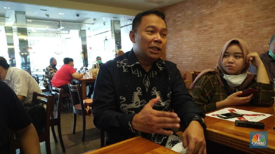 Direktur Utama Bank Bukopin, Rivan purwantono (CNBC Indonesia/ Yuni Astutik)