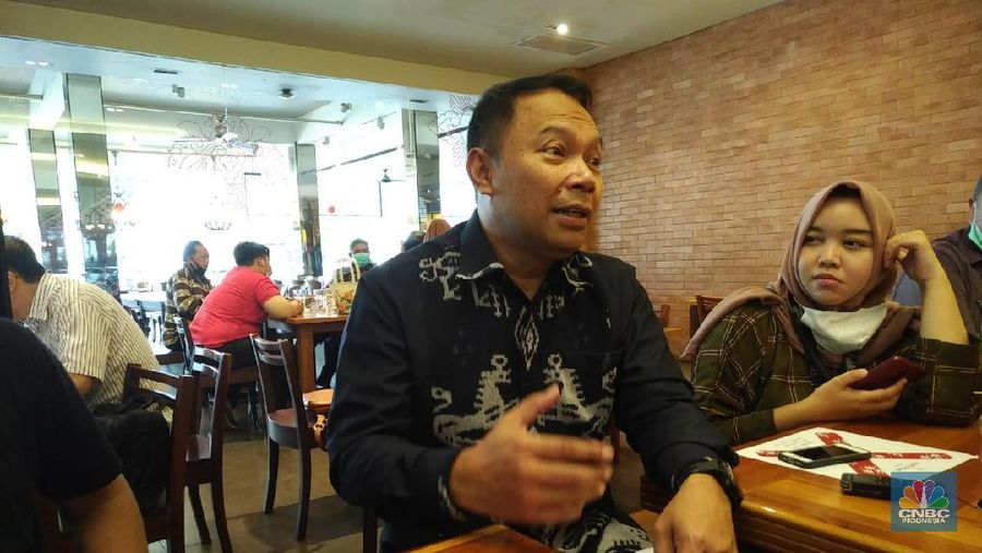 Direktur Utama Bank Bukopin, Rivan purwantono (CNBC Indonesia/ Yuni Astutik)