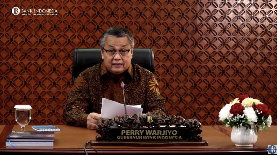 Gubernur Bank Indonesia Perry Warjiyo mengumumkan hasil rapat dewan gubernur Juni 2020 (Tangkapan Layar Youtube Bank Indonesia)