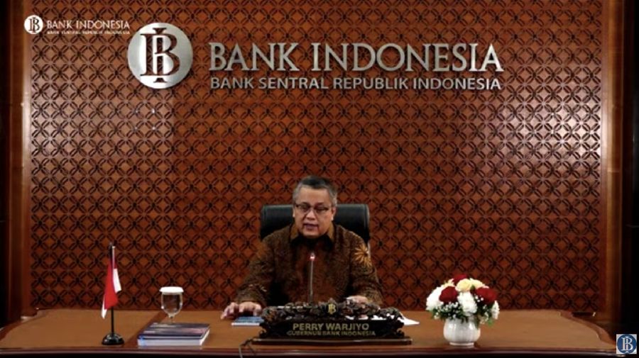 Gubernur Bank Indonesia Perry Warjiyo mengumumkan hasil rapat dewan gubernur Juni (Tangkapan Layar Youtube Bank Indonesia)
