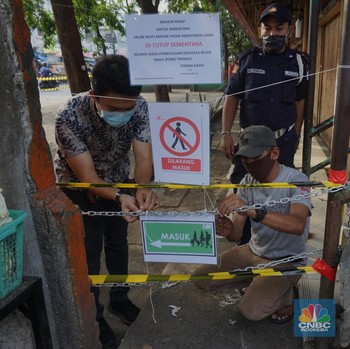 Ada Pedagang Positif Covid-19, Pasar Kebayoran Lama Ditutup!