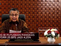 RDG Juni, BI Turunkan Suku Bunga Acuan 25bps Jadi 4,25%