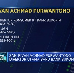 Sah! Rivan Achmad Purwantono Direktur Utama Baru Bank Bukopin