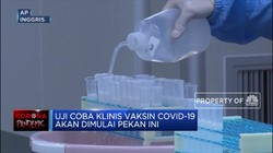 Uji Coba Klinis Vaksin Covid-19 Akan Dimulai Pekan Ini