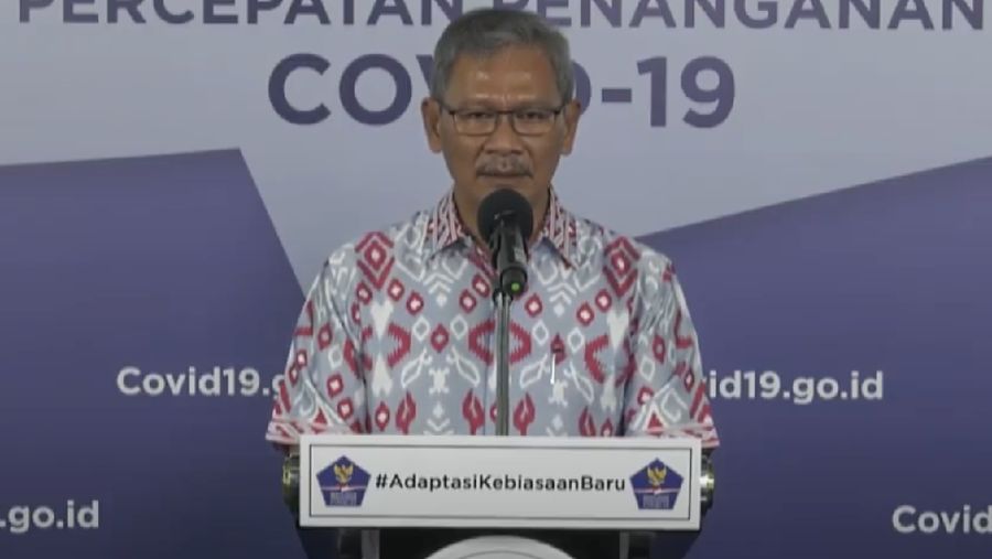 Achmad Yurianto selaku Juru Bicara Pemerintah Covid-19. (Dok: BNPB)