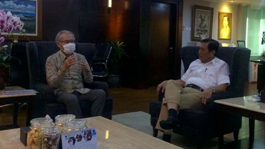 Dubes Jepang untuk RI dan Luhut Pandjaitan/Dok @jpnambsindonesia
