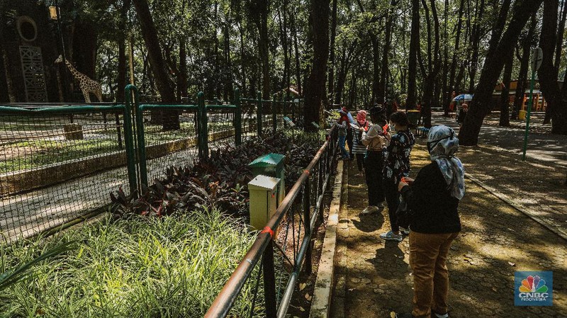 Taman Margasatwa Ragunan usai penutupan, Sabtu (20/6/2020). (CNBC Indonesia/ Andrean Kristianto)
