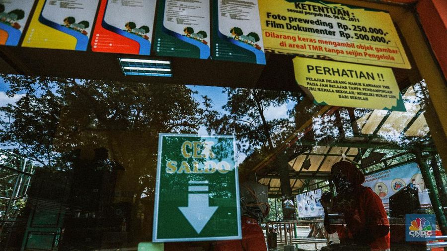 Taman Margasatwa Ragunan usai penutupan, Sabtu (20/6/2020). (CNBC Indonesia/ Andrean Kristianto)