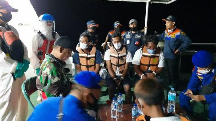 Kapal Nelayan Tenggelam di Selat Sunda. Ist