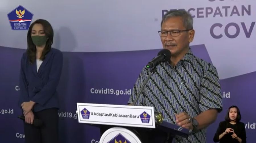 Juru Bicara Pemerintah untuk Covid-19 Achmad Yurianto (Tangkapan Layar Youtube BNPB Indonesia)