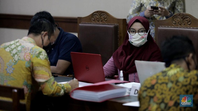 Sidang Kasus KSP Indosurya. CNBC Indonesia/Muhammad Sabki